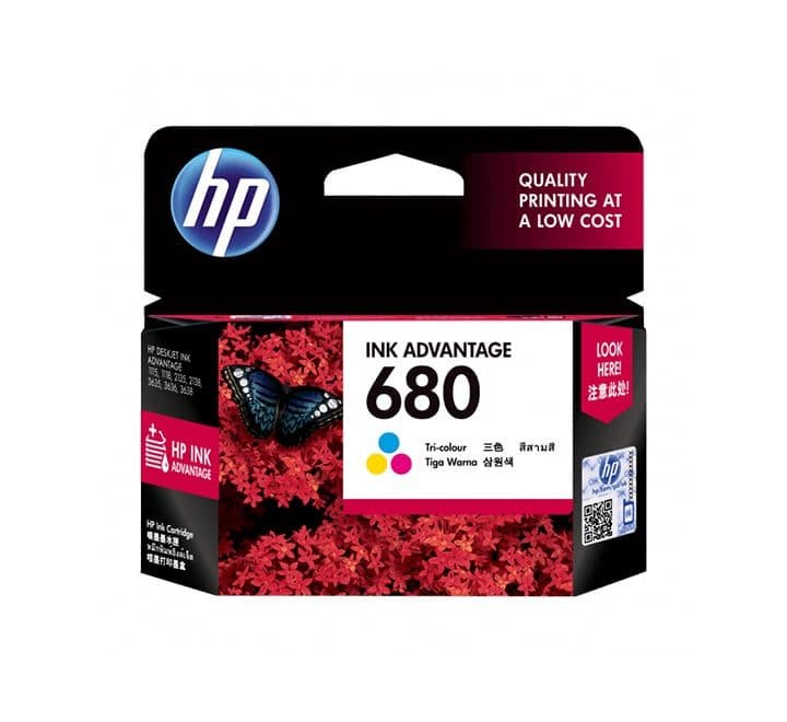 HP 680 Tri-color Ink Cartridge-1, Ink Cartridges, HP - ICT.com.mm