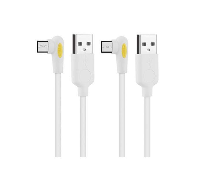 Wesdar T52 Micro Data Charging Cable (White) x 2Pcs, Micro USB Cables, Wesdar - ICT.com.mm