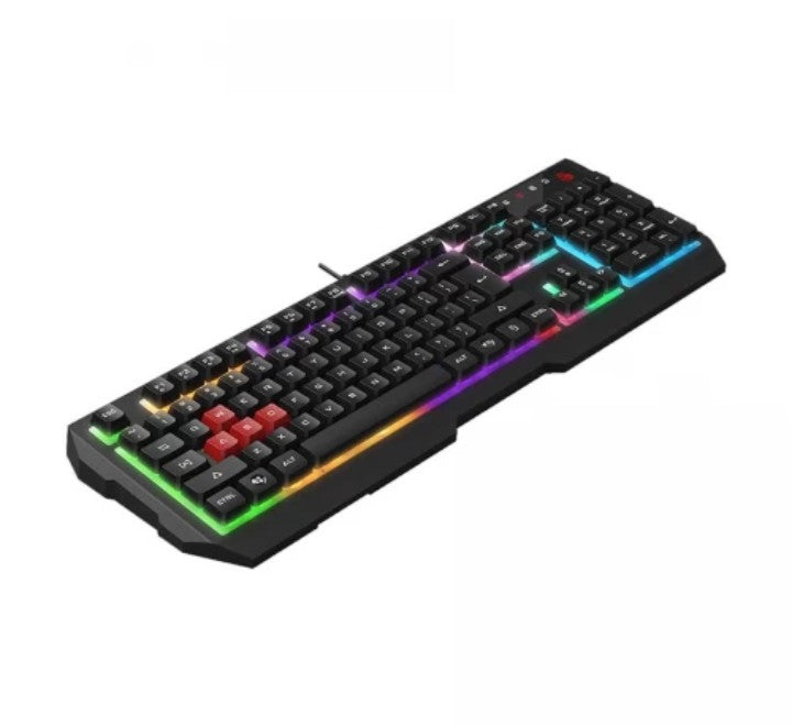 A4 Tech B135N Neon Wired Black Mechanical Gaming Keyboard, Gaming Keyboards, A4Tech - ICT.com.mm
