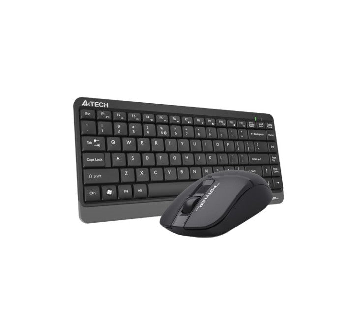 A4Tech FStyler Wireless Keyboard & Mouse FG1112 (Black), Keyboard & Mouse Combo, A4Tech - ICT.com.mm