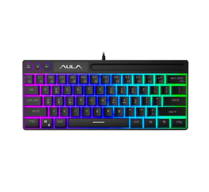 AULA Wired Membrane keyboard F3061 (Black), Gaming Keyboards, AULA - ICT.com.mm