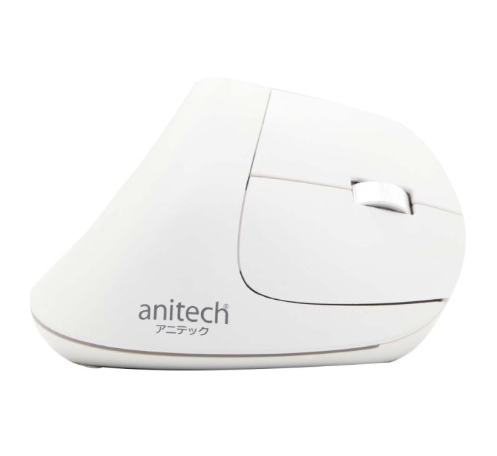 Anitech W230-WH Ergonomic Design Wireless Mouse (White), Mice, Anitech - ICT.com.mm