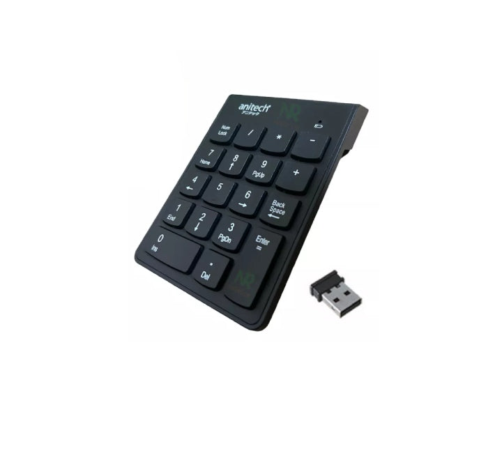 Anitech Wireless Numeric Keypad N184 (BK), Keyboards, Anitech - ICT.com.mm