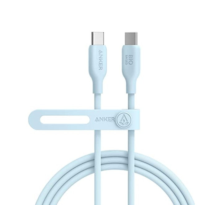 Anker 543 USB C to USB C Cable 140W 6ft (Misty Blue), Lightning Cables, Anker - ICT.com.mm
