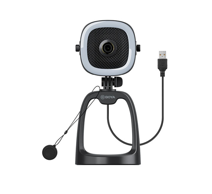 BOYA BY-CM6A Desktop USB Microphone with High-Def Built-in Camera, Webcams, BOYA - ICT.com.mm