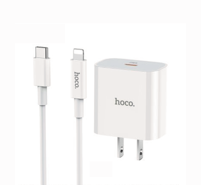 Hoco C76 Plus Speed source PD3.0 Charger set( Type C to Lightning)US