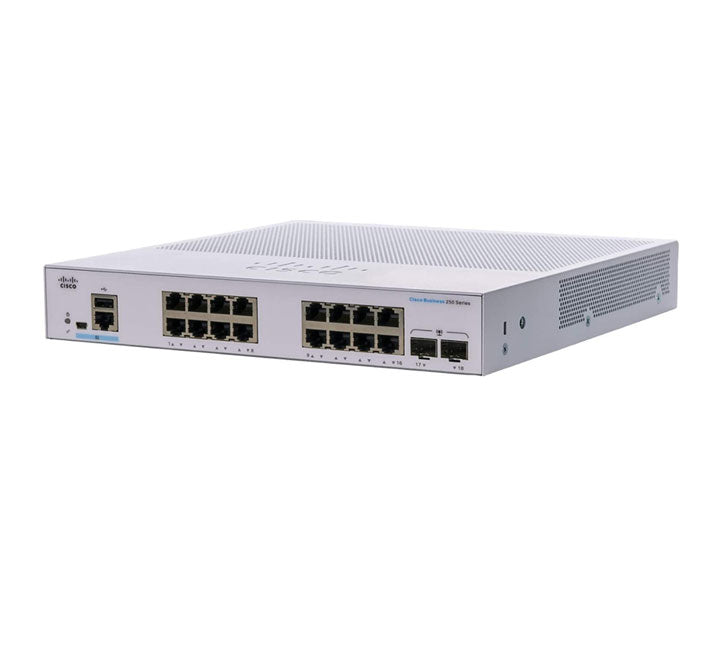 Cisco CBS250-16T-2G-EU 16-Port Smart Switch, Managed Switches, Cisco - ICT.com.mm