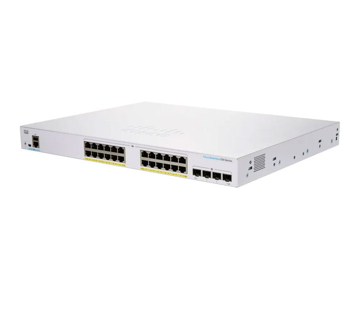 Cisco CBS250-24P-4G-EU 24-Port Smart Switch, POE Switches, Cisco - ICT.com.mm