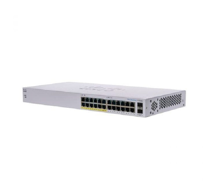 Cisco CBS110-24PP-EU 24 Port Unmanaged Switch, Unmanaged Switches, Cisco - ICT.com.mm