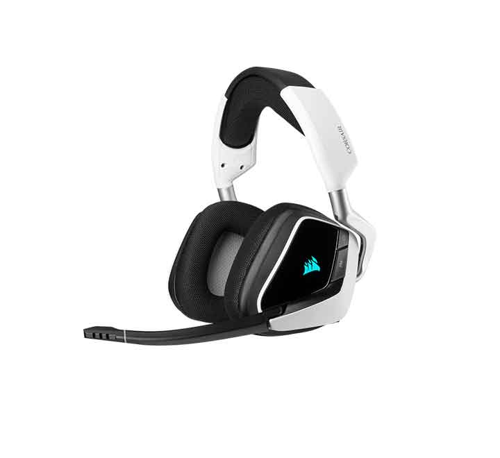 Corsair Void RGB Elite Wireless Premium Gaming Headset (White), Gaming Headsets, Corsair - ICT.com.mm