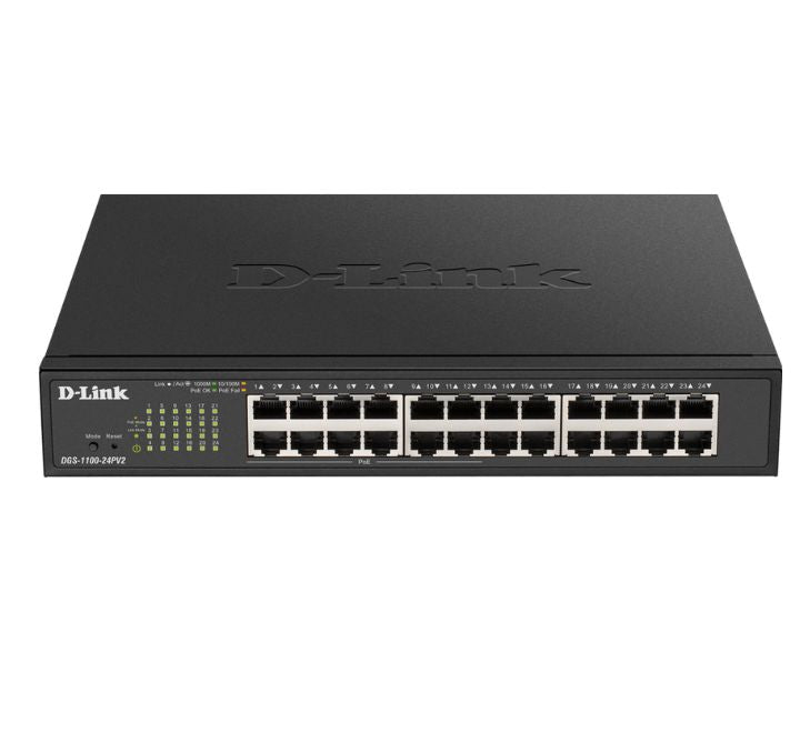 D-Link 24-Port Gigabit PoE Smart Managed Switch (DGS-1100-24PV2), Managed Switches, D-Link - ICT.com.mm
