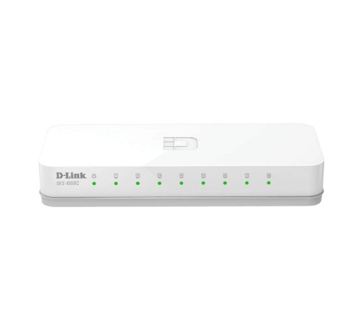 D-Link 8-Port 10/100Mbps Unmanaged Desktop Switch (DES-1008C), Unmanaged Switches, D-Link - ICT.com.mm