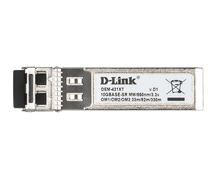 D-Link DEM-431XT SFP+ 10GBASE-SR Multi-Mode Fibre Transceiver (550m), Transceivers Adapters & Injectors, D-Link - ICT.com.mm