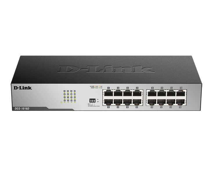 D-Link DGS-1016D 16-port Unmanaged Gigabit Switch, Unmanaged Switches, D-Link - ICT.com.mm