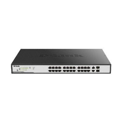 D-Link DGS-1100-26MPV2 26-port Gigabit Smart Managed Switch, POE Switches, D-Link - ICT.com.mm