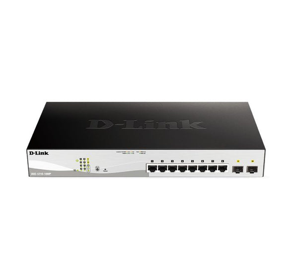 D-Link DGS-1210-10MP 10-port Gigabit Smart Managed Switch, POE Switches, D-Link - ICT.com.mm