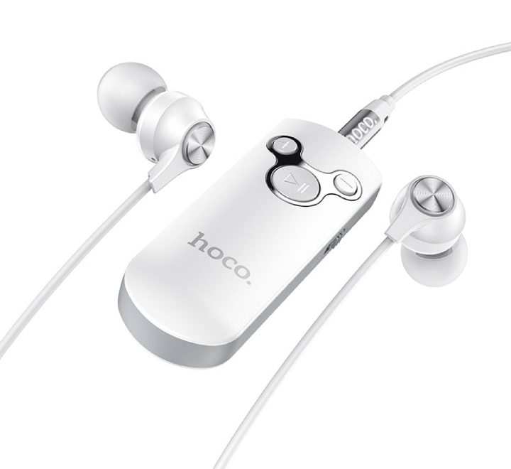 Hoco E52 Euphony with Wireless Audio Receiver (White), In-ear Headphones, Hoco - ICT.com.mm