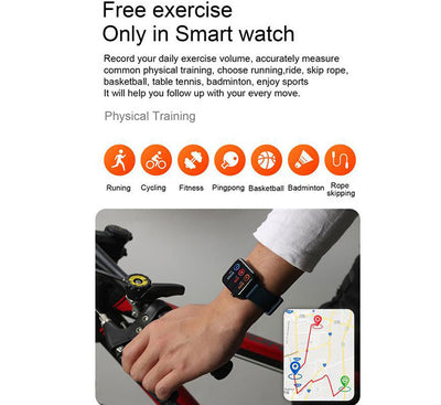 E86 Smartwatch (TPU Blue), Smart Watches, Unbranded - ICT.com.mm