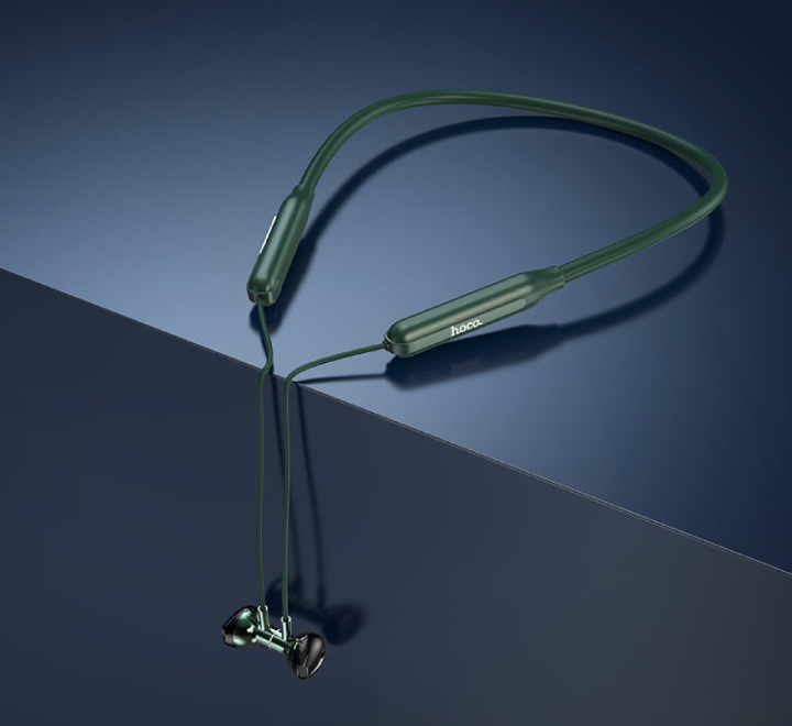 Hoco ES58 Sound Tide Wireless Earphone with Mic (Dark Green), In-ear Headphones, Hoco - ICT.com.mm