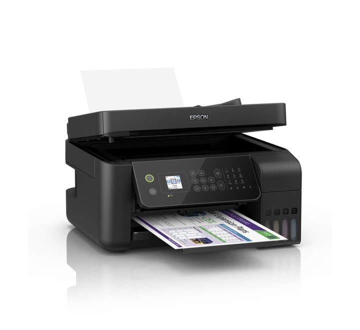 Epson L5290 Wi-Fi All-in-One Print, Scan, Copy, Fax with ADF Ink Tank Printer, Inkjet Printers, Epson - ICT.com.mm
