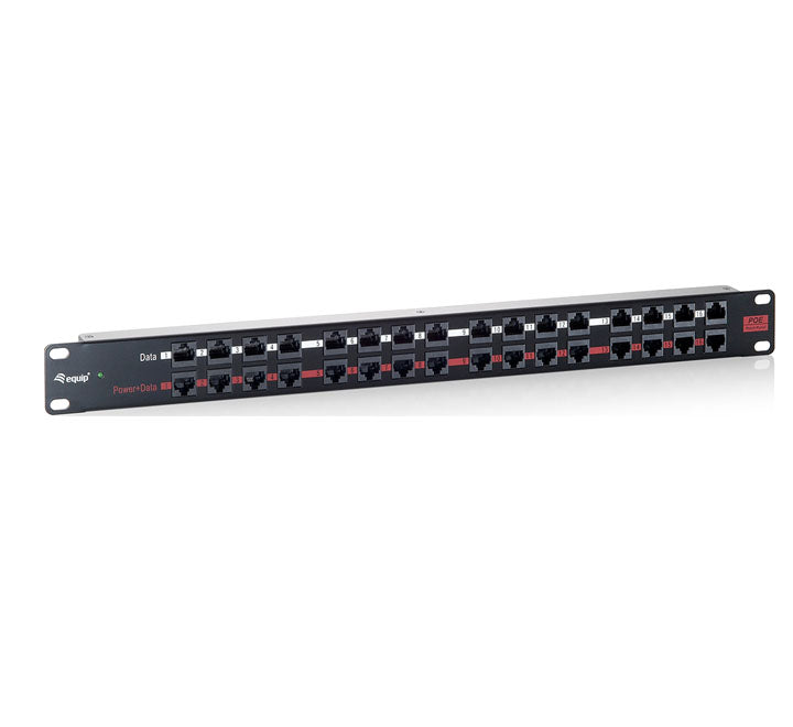 Equip 328116 16 Port Passive PoE Patch Panel, Networking Tools & Equipment, Equip - ICT.com.mm