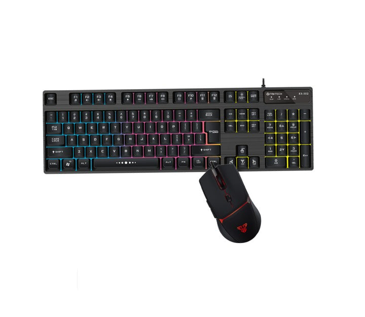 Fantech KX302s RGB Gaming Keyboard And Mouse Combo (Black), Keyboard & Mouse Combo, Fantech - ICT.com.mm