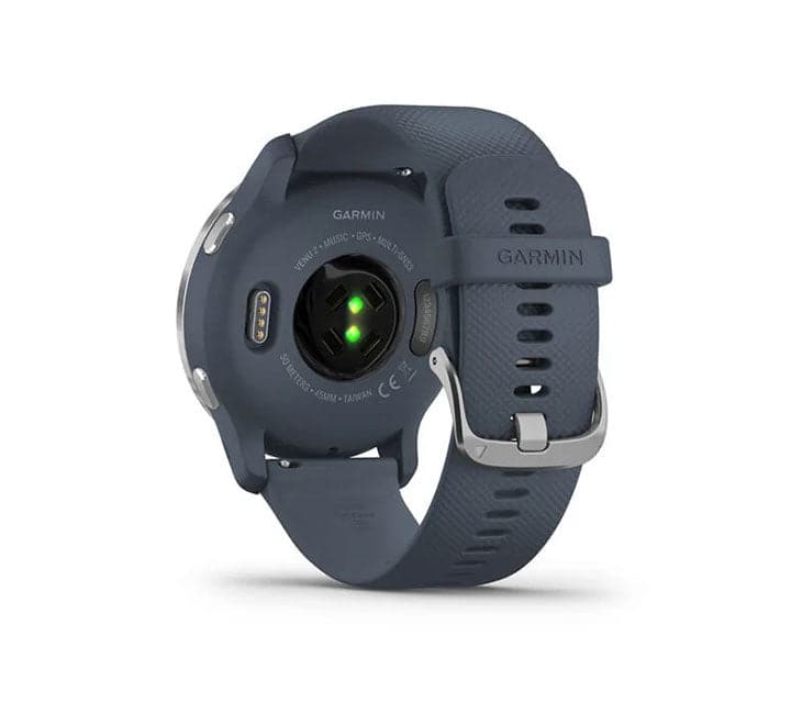 GARMIN Venu 2 Silver Stainless Steel Bezel with Granite Blue Case and Silicone Band, Smart Watches, GARMIN - ICT.com.mm