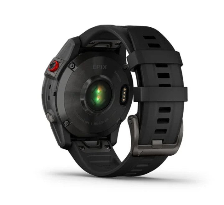 Garmin Epix (Gen 2) Black Titanium with Silicone Band (GM-010-02582-18), Smart Watches, GARMIN - ICT.com.mm