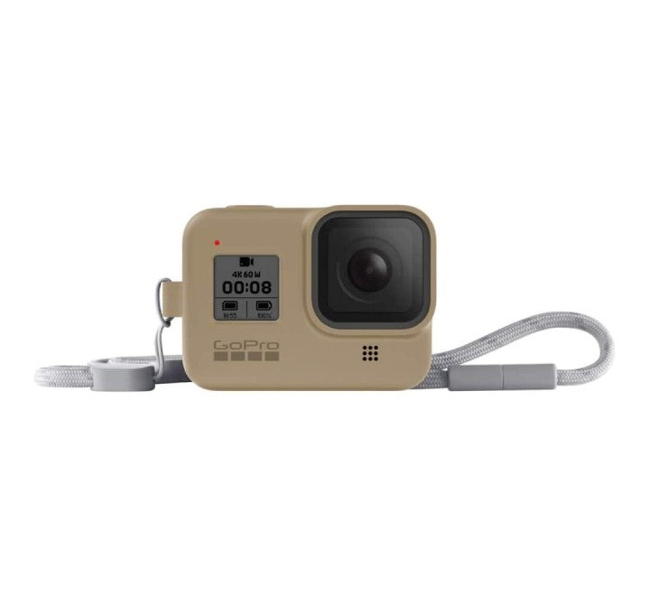 GoPro HERO8 Black Camera Sleeve With Lanyard (Sand), Camera Accessories, GoPro - ICT.com.mm