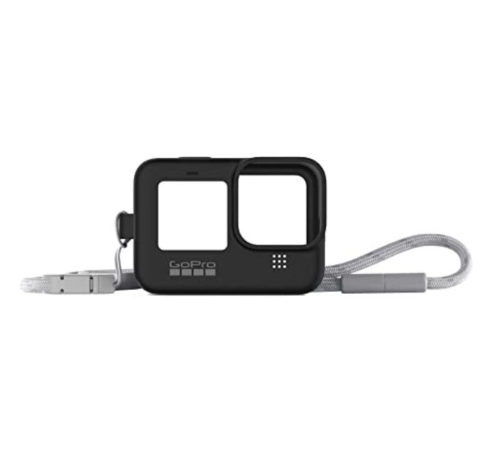 GoPro HERO9 Black Camera Sleeve With Lanyard (Black), Camera Accessories, GoPro - ICT.com.mm
