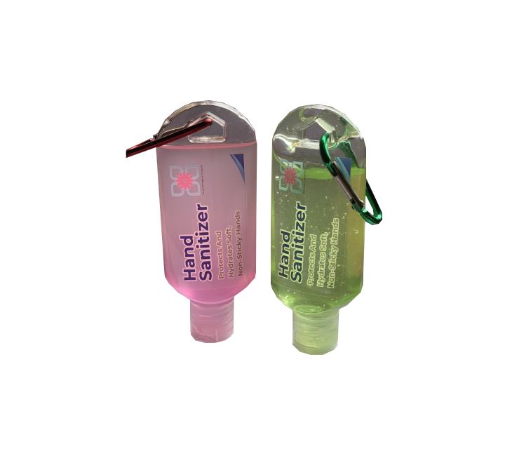Hand Sanitizer with KeyRing Hook 60ml (6 Pcs), Hand Wash & Sanitisers, Unbranded - ICT.com.mm