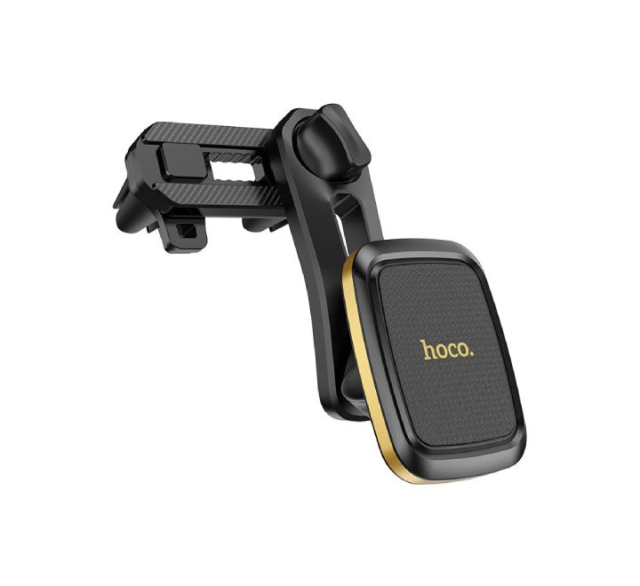 Hoco CA57 Leader Magnetic Air Outlet Car Holder (Black Gold), Car Mounts & Holders, Hoco - ICT.com.mm