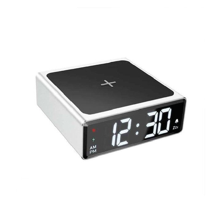 Hoco DCK2 Metal Wireless Charging Clock, Wireless Charger, Hoco - ICT.com.mm