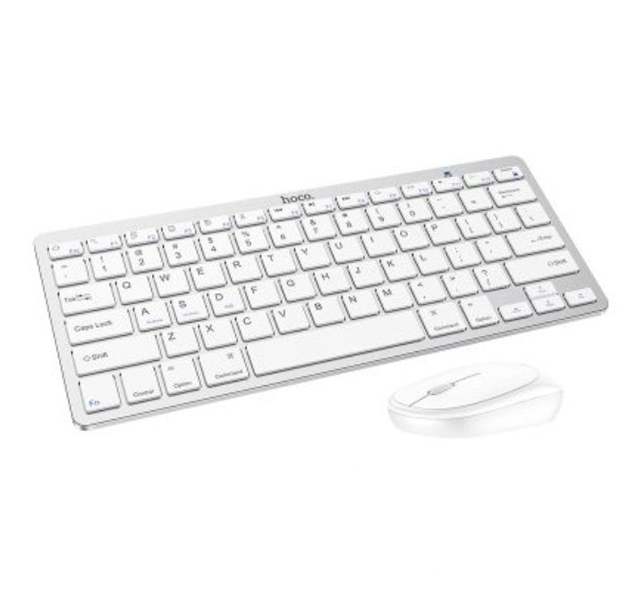 Hoco DI05 Bluetooth Wireless Keyboard & Mouse Combo (White), Keyboard & Mouse Combo, Hoco - ICT.com.mm