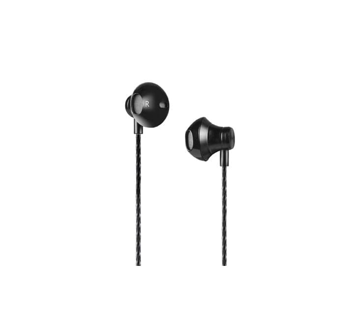 Hoco M18 Gesi Metallic Universal Earphones with Mic (Black)-29, In-ear Headphones, Hoco - ICT.com.mm