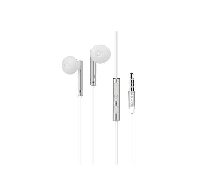 Hoco M26 Zorun Wire Controllable Earphone with Mic (Silver)-29, In-ear Headphones, Hoco - ICT.com.mm