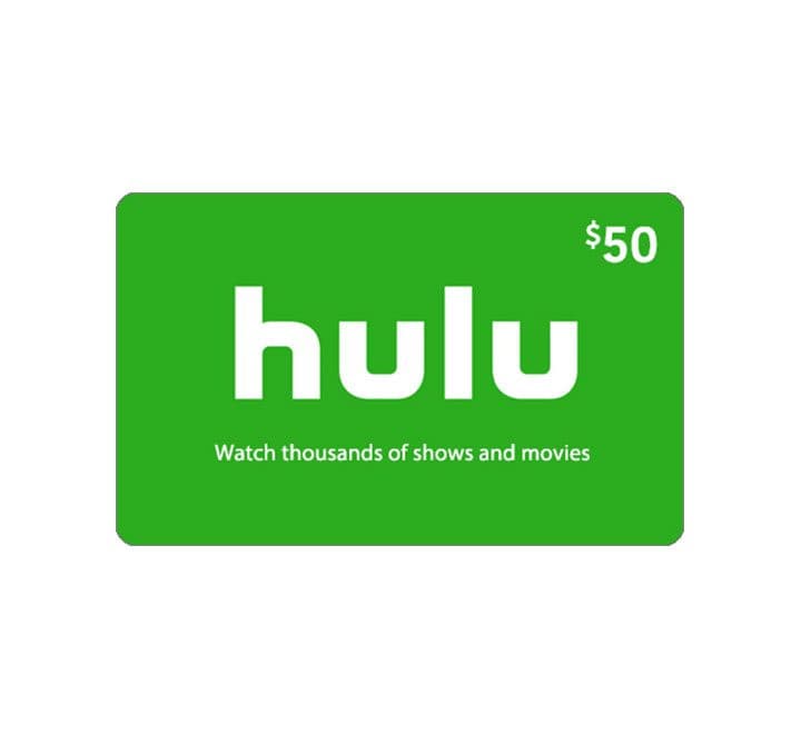 Hulu Plus Movie Gift Card-$50 USD, Movie Gift Cards, HULU - ICT.com.mm