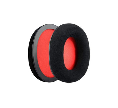 HyperX Cloud Ear Cushions (Cloud, Cloud X and Cloud II)-Black/Red, Headphone Accessories, HyperX - ICT.com.mm