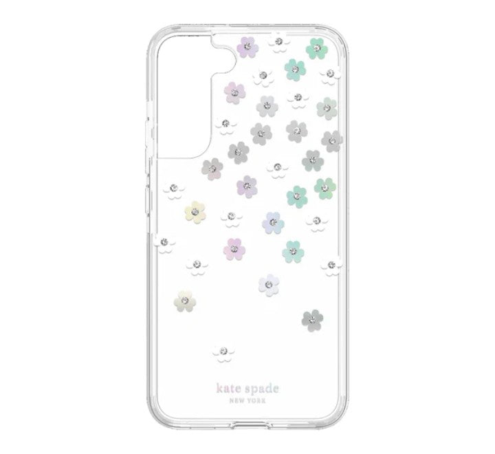 Kate Spade New York Defensive Hardshell Case for Samsung Galaxy S22 Plus Scattered Flowers, Mobile Accessories, Kate Spade - ICT.com.mm