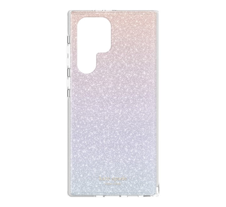 Kate Spade New York Defensive Hardshell Case for Samsung Galaxy S22 Ultra Ombre Glitter, Mobile Accessories, Kate Spade - ICT.com.mm