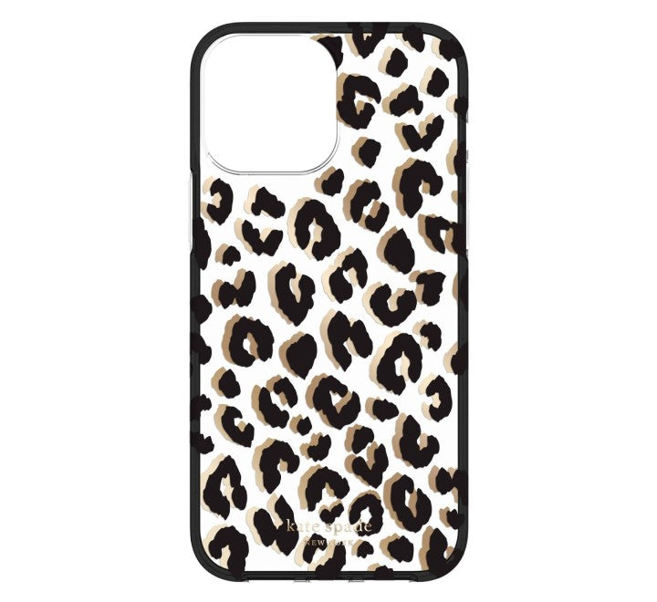 Kate Spade New York Protective Hardshell Case for iPhone 12 Pro Max/ 13 Pro Max (Light Fawn Black), Apple Cases & Covers, Kate Spade - ICT.com.mm