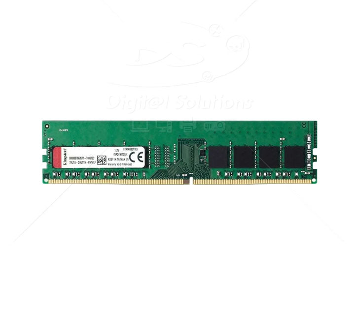 Kingston DDR4 Non-ECC CL22 16GB 3200MHz (KVR32N22S8/16), Desktop Memory, Kingston - ICT.com.mm