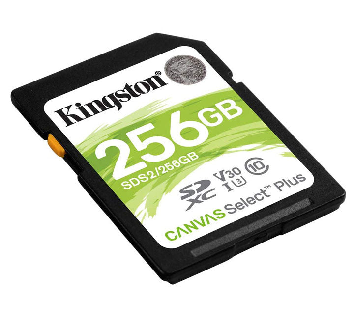 Kingston SDS2 Canvas Select Plus SD Card (256GB), Flash Memory Cards, Kingston - ICT.com.mm