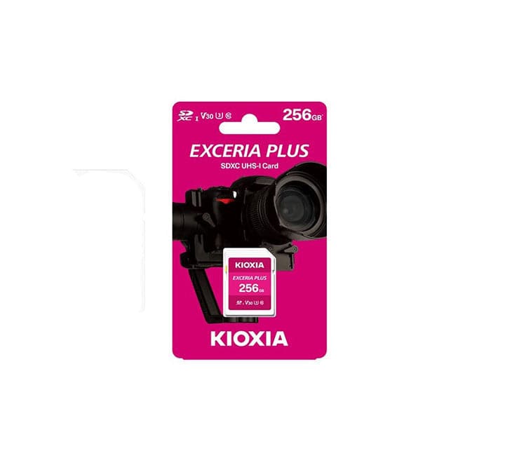 Kioxia EXCERIA Plus LNPL1M0-GG4 SD Memory Card (256GB), Flash Memory Cards, KIOXIA - ICT.com.mm