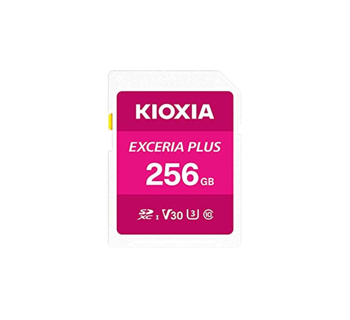 Kioxia EXCERIA Plus LNPL1M0-GG4 SD Memory Card (256GB), Flash Memory Cards, KIOXIA - ICT.com.mm