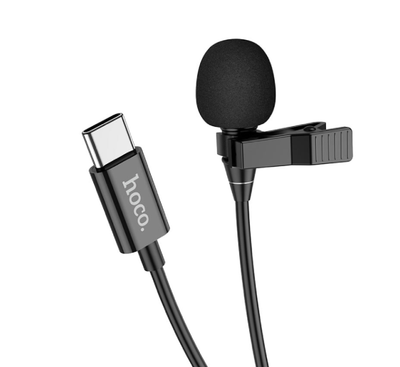 Hoco L14 Type-C Lavalier microphone (Black)