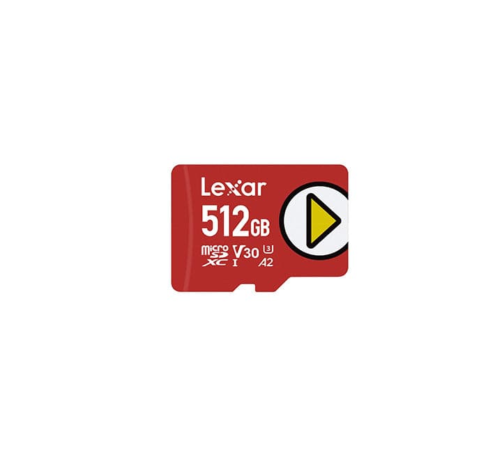 Lexar PLAY MicroSDXC UHS-I Card LMSPLAY512G-BNNNG (512GB), Flash Memory Cards, Lexar - ICT.com.mm