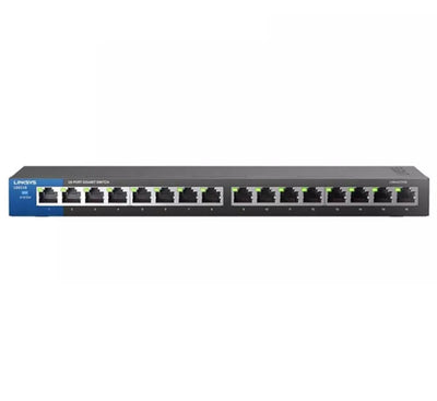 Linksys LGS116-AP 16-Port Desktop Gigabit Switch, Unmanaged Switches, Linksys - ICT.com.mm