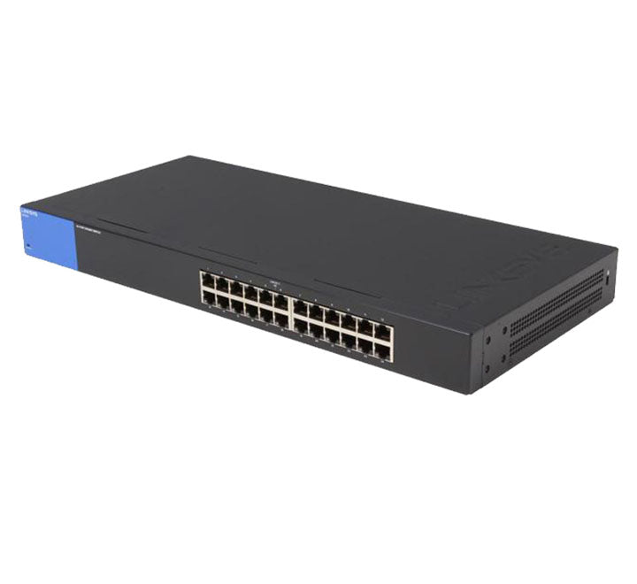 Linksys LGS124-AP 24 Port Rackmount Business Gigabit Switch, Unmanaged Switches, Linksys - ICT.com.mm