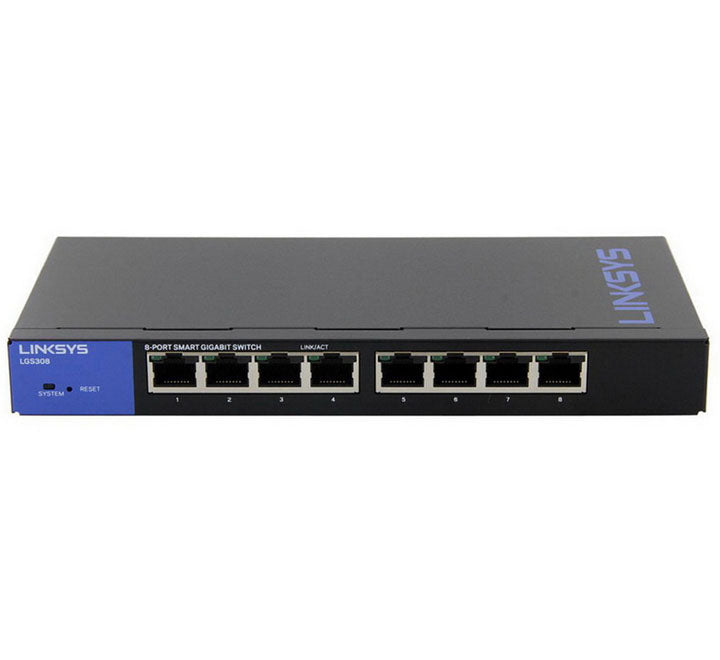 Linksys LGS308-AP Managed Gigabit 8 Port Switch, Managed Switches, Linksys - ICT.com.mm